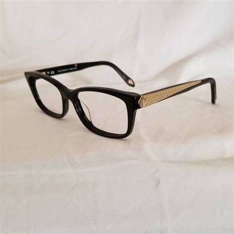 Givenchy Eyeglass Frames VGV 898VN Black w/ Gold Style 